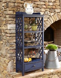 Navy Blue Bookcase - Trisha Yearwood