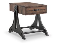 Rustic Pine End Table - Barrett