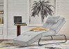 Light Gray Microfiber Convertible Chaise - Bella