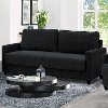 Casual Contemporary Black Storage Sofa - Selina