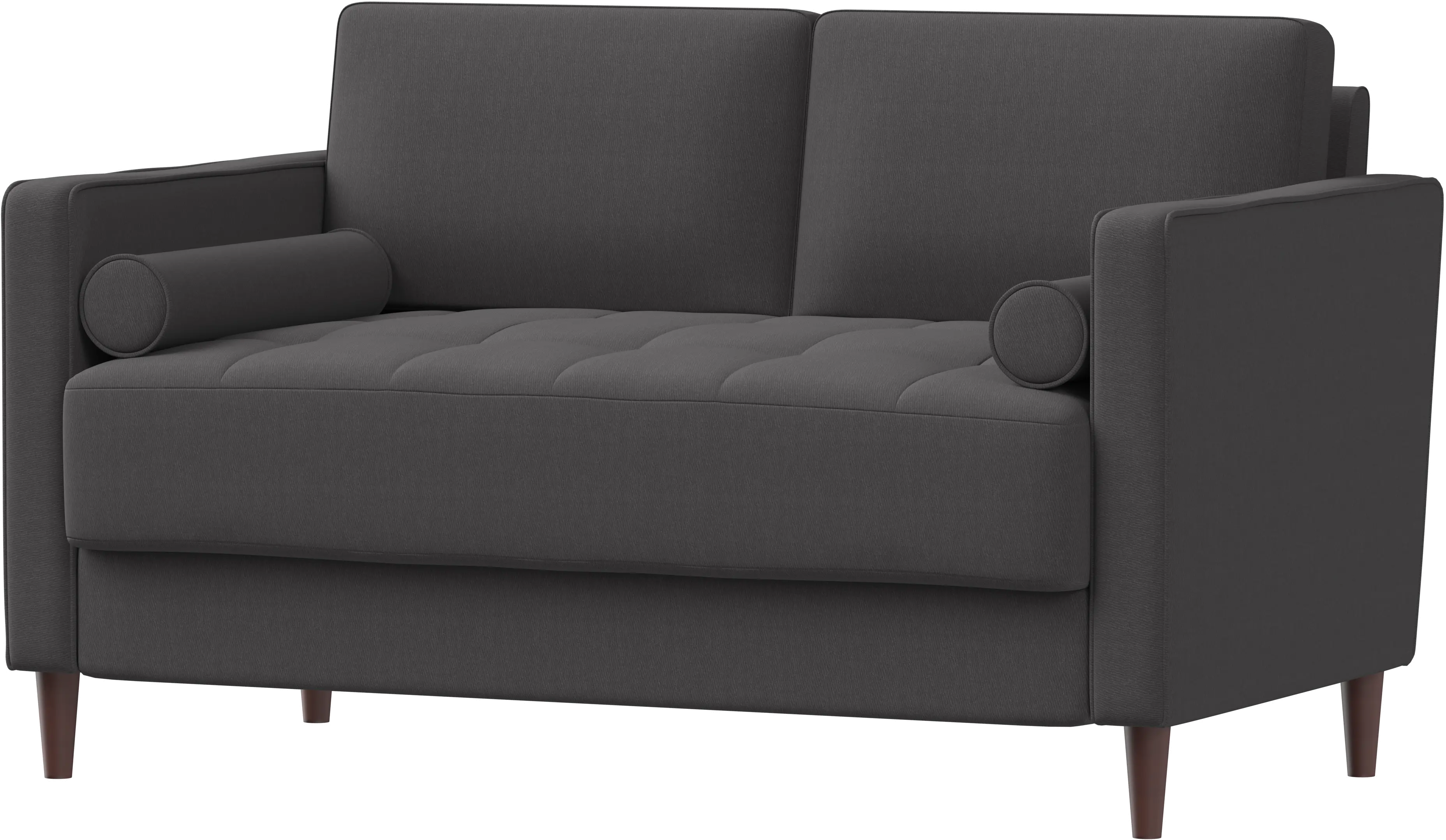 Lawrence Mid Century Modern Dark Gray Sofa-2