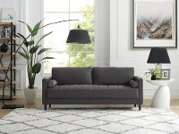 Mid Century Modern Dark Gray Sofa - Lawrence-1