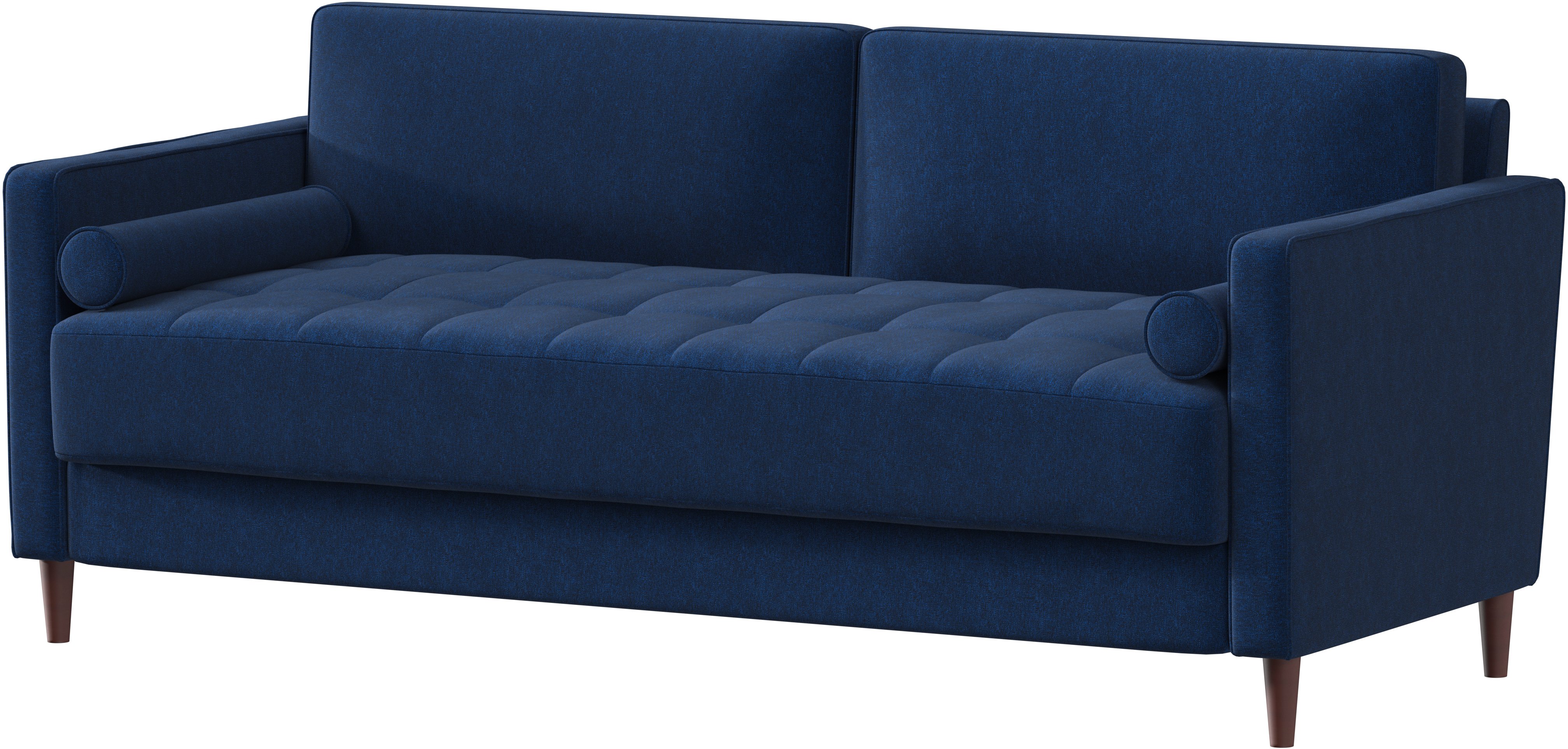 Lawrence Mid-Century Modern Navy Blue Sofa-3