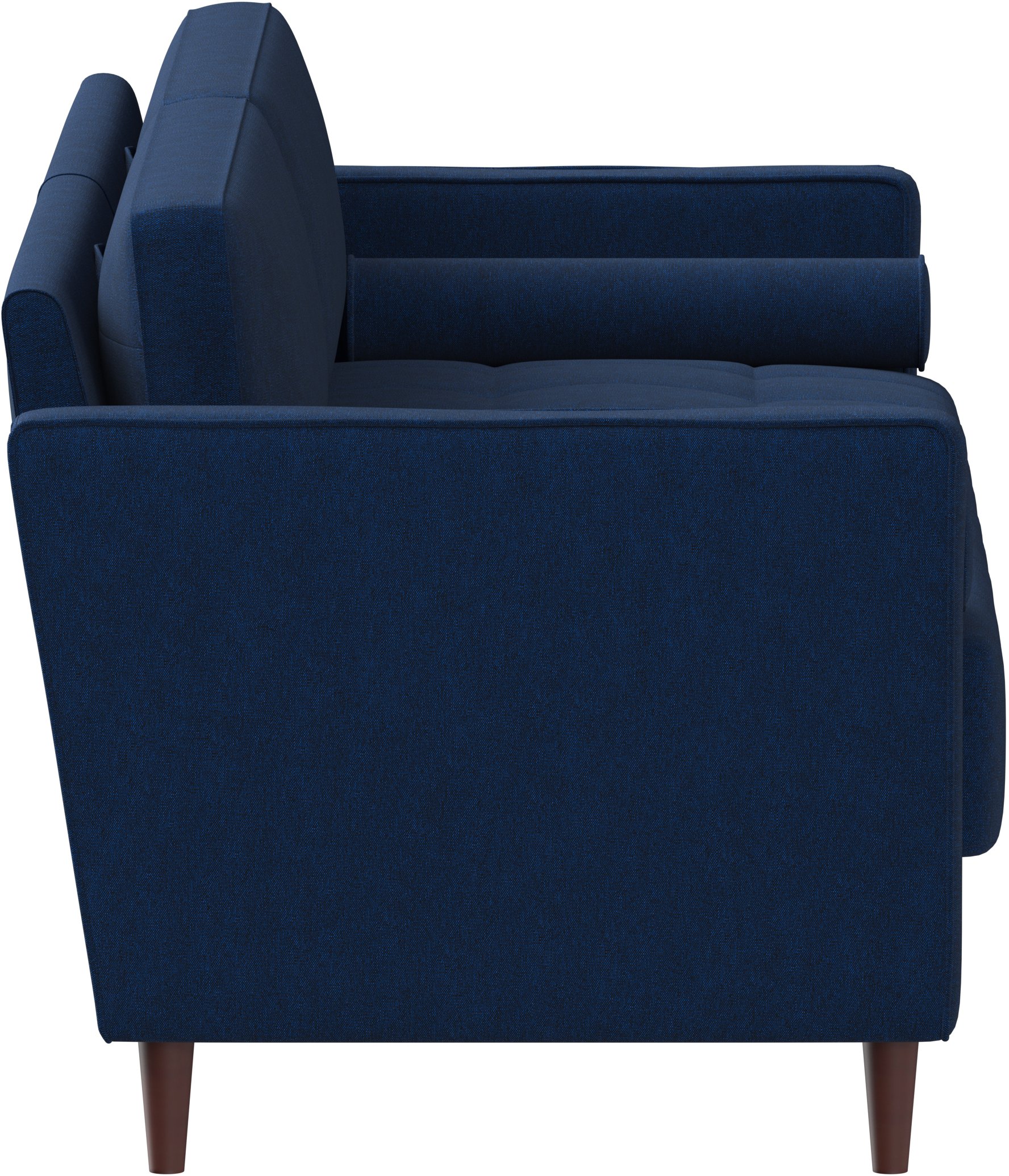 Lawrence Mid-Century Modern Navy Blue Sofa-4