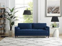 Mid Century Modern Navy Blue Sofa - Lawrence