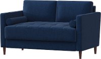 Mid Century Modern Navy Blue Loveseat - Lawrence