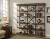 Extra Wide Hylas Brown Bookcase - Corbin