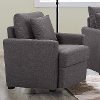 Contemporary Dark Gray Chair - Bentley