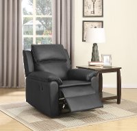Black Traditional Recliner - Warburton-2