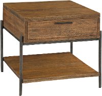 Medium Brown Mango Wood End Table - Bedford