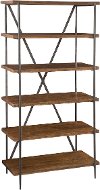Clearance 36 Inch Mango Wood Medium Brown Bookcase - Bedford