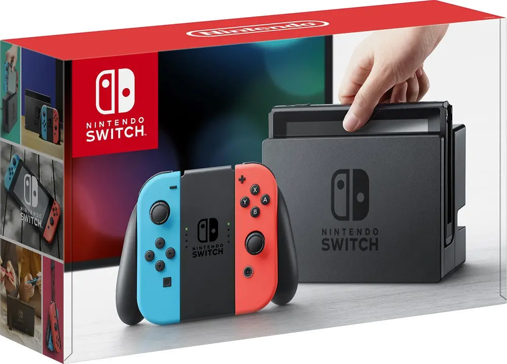 HAC-001 Nintendo Switch Console - Red/Blue Joy-Con Controller-2