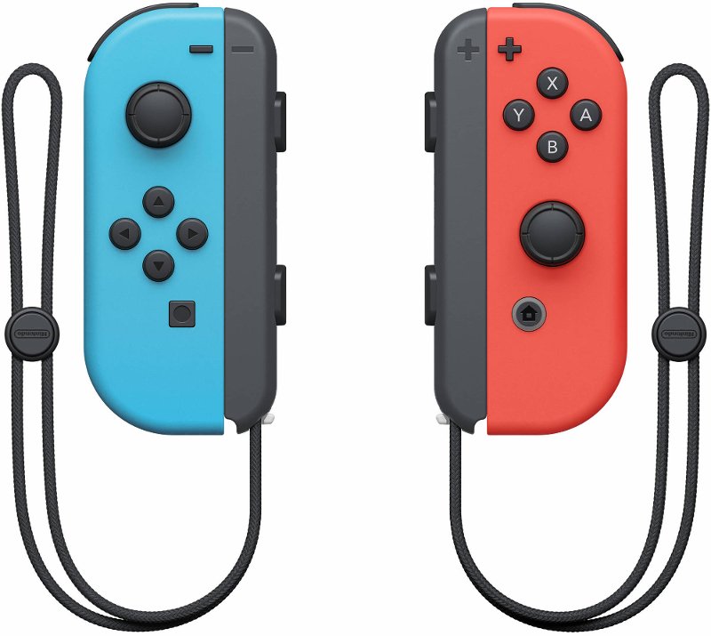 red and blue joy con switch