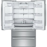 B21CL81SNS Bosch Counter Depth French Door Refrigerator - 20.7 cu. ft., 36 Inch Stainless Steel-2