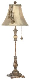 Roman Bronze Candlestick Table Lamp