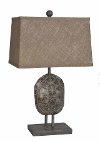 Faux Turtle Shell Poly Resin Table Lamp