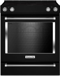 KSEG700EBS KitchenAid 6.4 cu. ft. Electric Slide-in Range - Black Stainless Steel