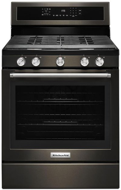 KFGG500EBS KitchenAid Freestanding Gas Range - 5.8 cu. ft. Black Stainless Steel