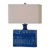 Clearance Distressed Blue Glaze Table Lamp