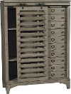 Rustic Contemporary Old Gray Door Chest - Bohemian-2