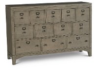 Gray Apothecary Style Kitchen Sideboard - Bohemian