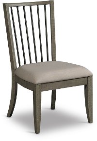 Gray Contemporary Dining Chair - Bohemian