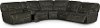 Ghost Gray 6 Piece Leather-Match Power Reclining Sectional - Max