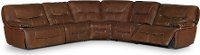 Brown 5 Piece Power Reclining Sectional Sofa - Max