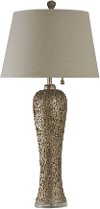 Bellevue Silver Table Lamp with Acrylic Base