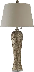 Bellevue Silver Table Lamp with Acrylic Base