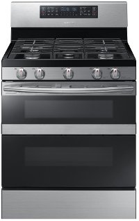 NX58M6850SS Samsung Double Oven Gas Range - 5.8 cu. ft. Stainless Steel