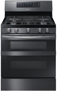 NX58M6850SG Samsung Gas Range with Dual Convection - 5.8 cu. ft. Black Stainless Steel