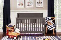 Slate Gray Classic 4-in-1 Convertible Crib - Autumn