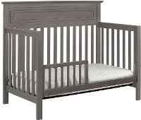 Slate Gray Classic 4-in-1 Convertible Crib - Autumn-6