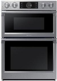 NQ70M7770DS Samsung 30 Inch Convection Flex Duo Combo Wall Oven with Built-In Microwave - Stainless Steel