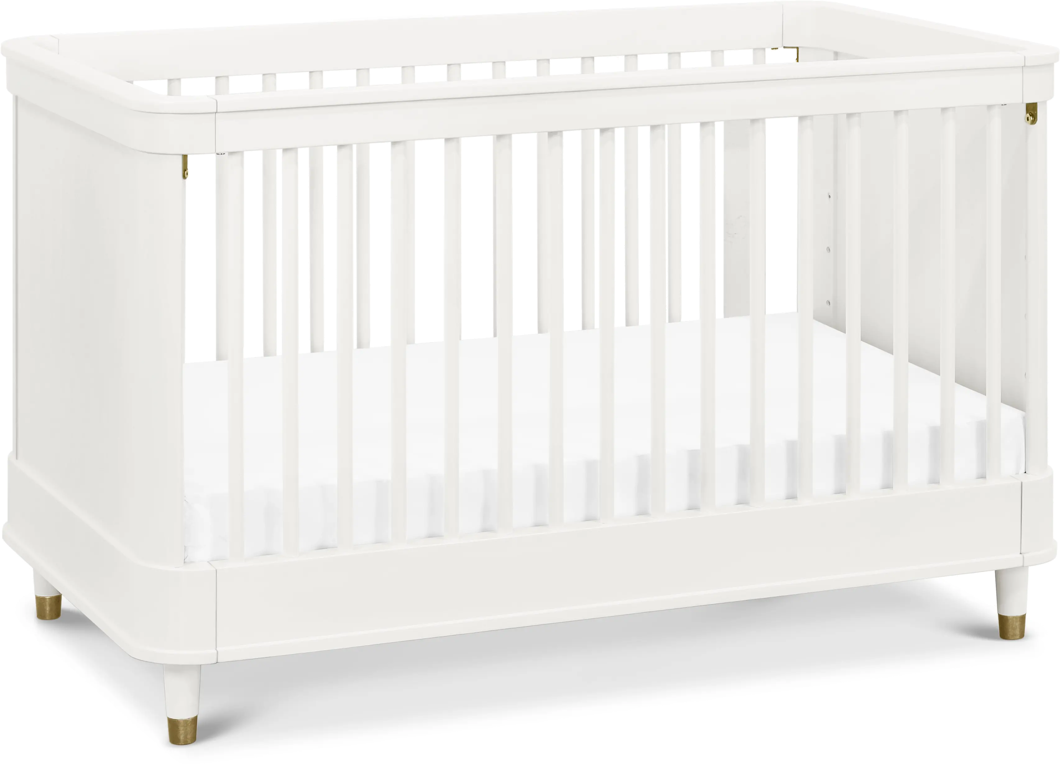 Classic White 3-in-1 Convertible Crib - Tanner-1