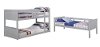 Gray Casual Classic Triple Twin Bunk Bed - Davidson-2