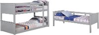 Gray Casual Classic Triple Twin Bunk Bed - Davidson-2