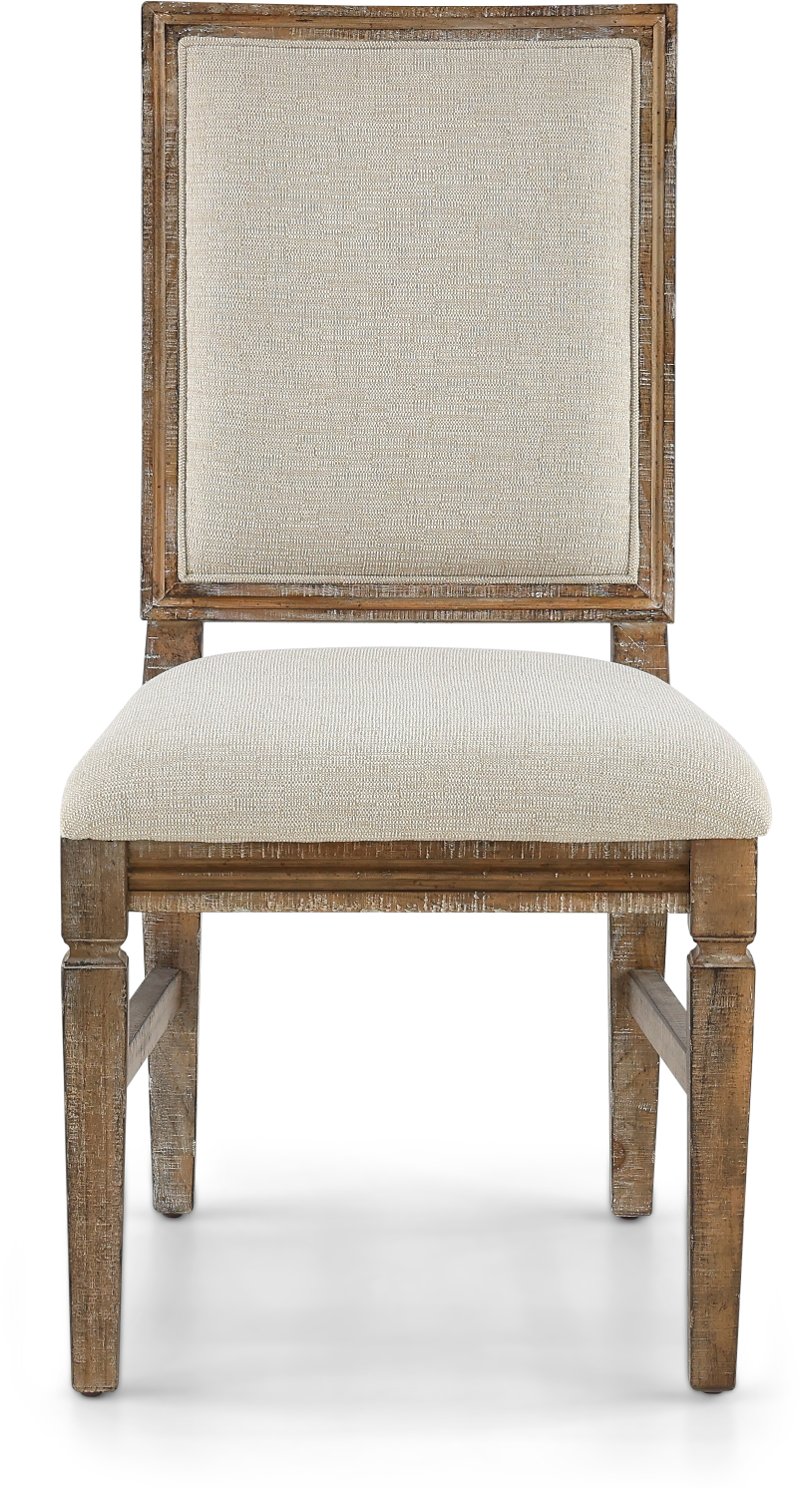 Ash Square Back Upholstered Dining Chair Interlude Ii