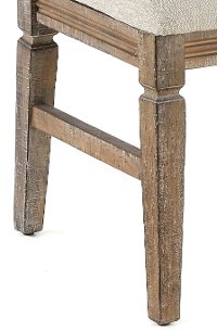 Weathered Pine Square Back Upholstered Dining Chair - Interlude II-2