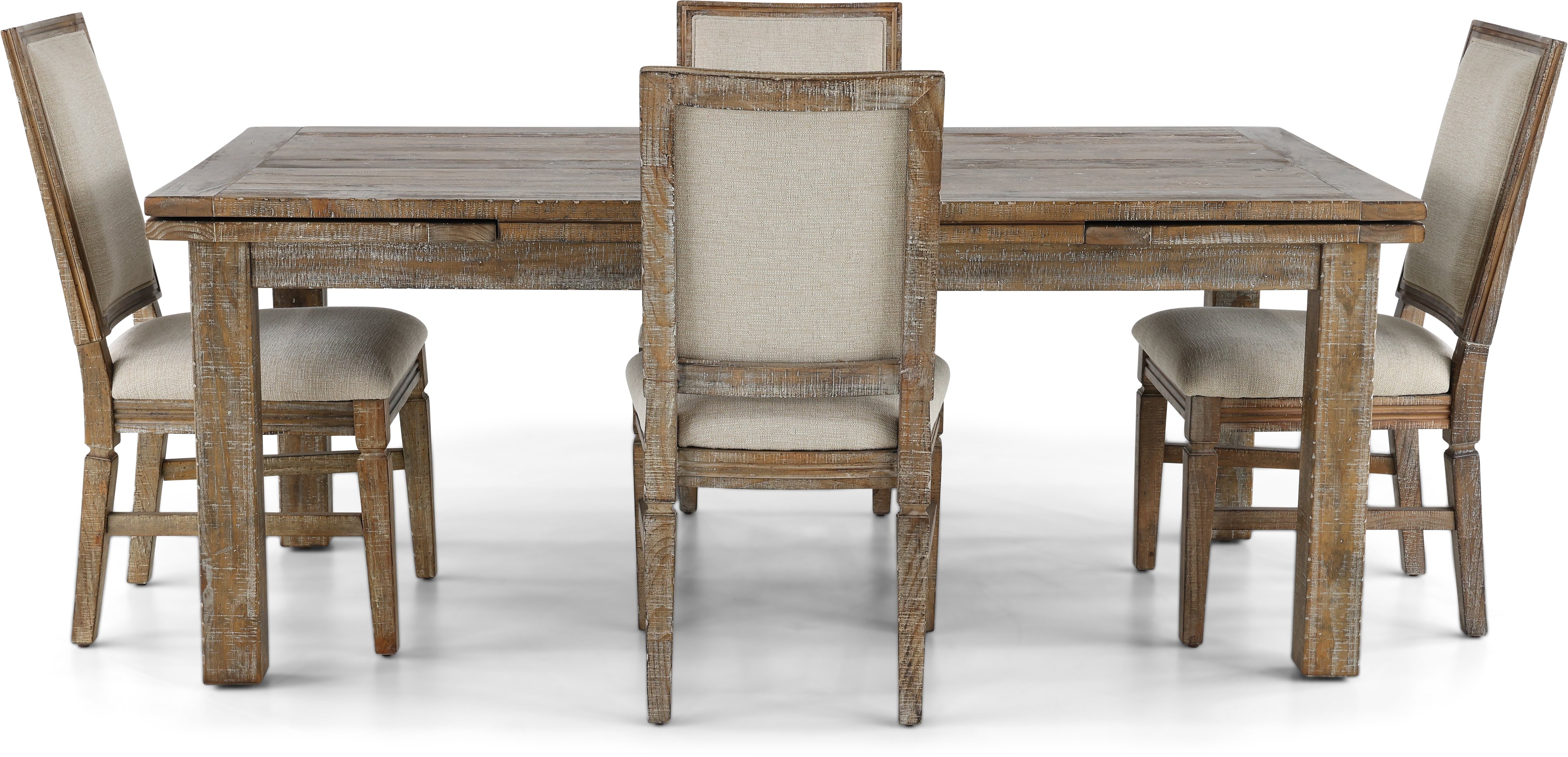Weathered Pine Gray 5 Piece Dining Room Set - Interlude II-3