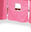 Twin White and Pink Tent Bed with Slide - Pine Ridge-2