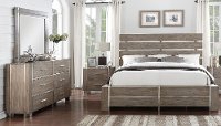 Contemporary Gray 6 Piece King Bedroom Set - Buena Vista