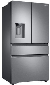 RF23M8070SR Samsung Counter Depth French Door Smart Refrigerator with FlexZone Drawer - 22.6 cu. ft., 36 Inch Stainless Steel-2