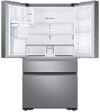 RF23M8070SR Samsung Counter Depth French Door Smart Refrigerator with FlexZone Drawer - 22.6 cu. ft., 36 Inch Stainless Steel-3