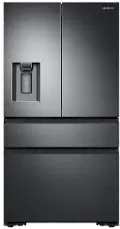 RF23M8070SG Samsung 22.6 cu ft 4 Door Refrigerator - Counter Depth Black Stainless Steel