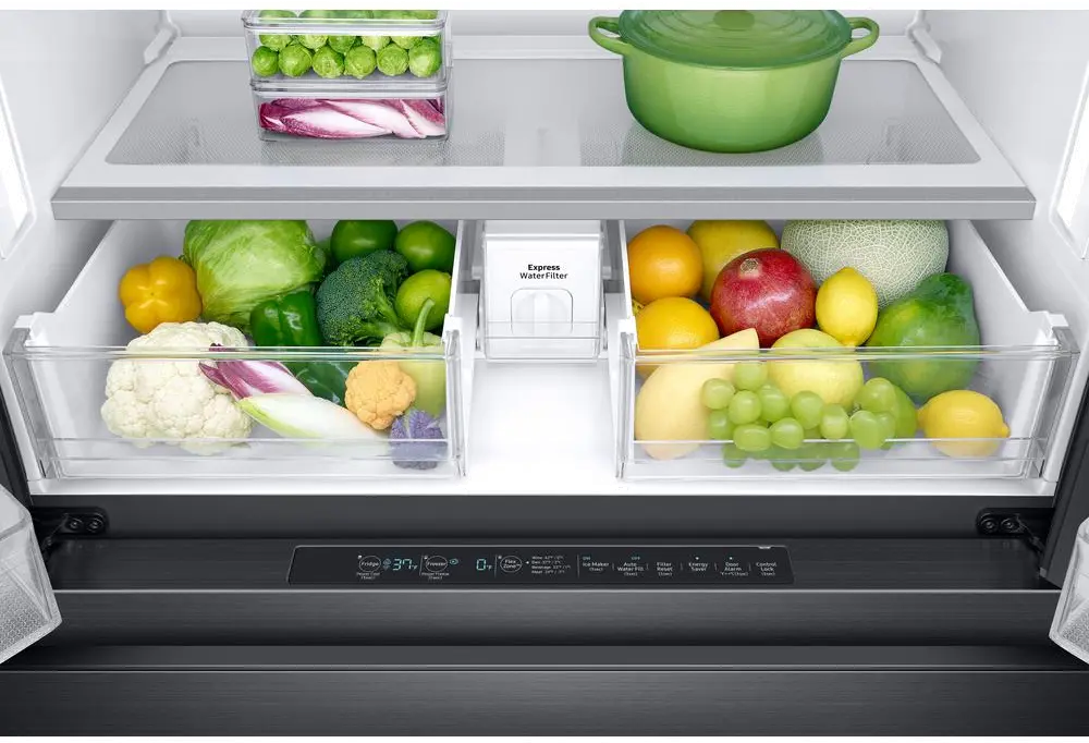 RF23M8070SG Samsung 22.6 cu ft 4 Door Refrigerator - Counter Depth Black Stainless Steel-3