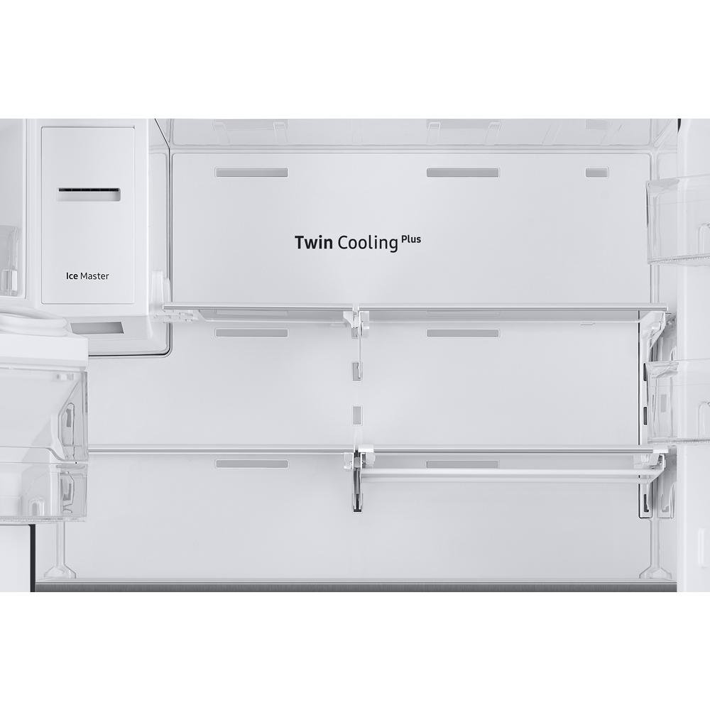 RF23M8070SG Samsung2 2.6 cu ft Counter Depth French Door Refrigerator with FlexZone Drawer - 36 W Black Stainless Steel-4