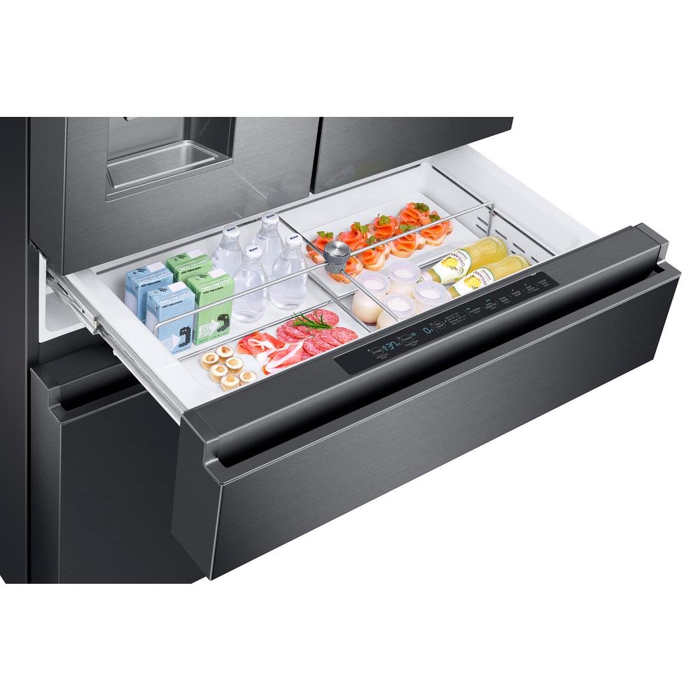 RF23M8070SG Samsung2 2.6 cu ft Counter Depth French Door Refrigerator with FlexZone Drawer - 36 W Black Stainless Steel-5