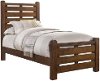 Barley Brown Rustic Contemporary Twin Bed - Logan